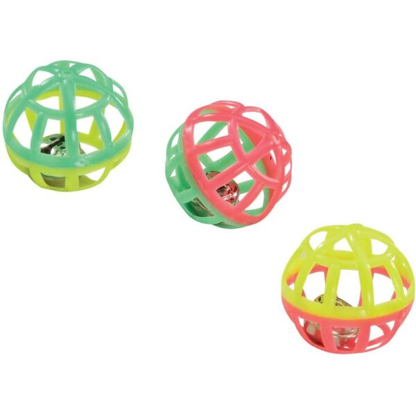 Zanies Bolas De Celosia Con Cascabeles Para Gatos 1.5"