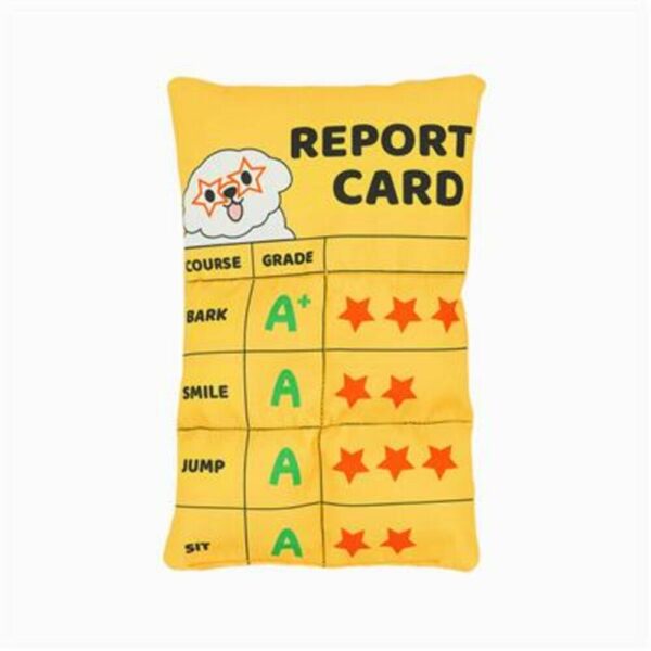 Hugsmart Pet Cojin Juguete Boletin De Calificaciones Para Perros 8.7"