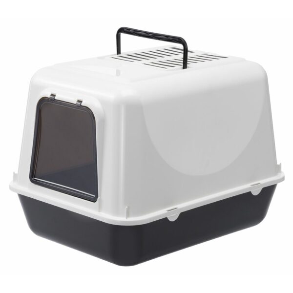 Ferplast Clear Cat Arenero Cerrado Negro Para Gatos 21"x16"x15"