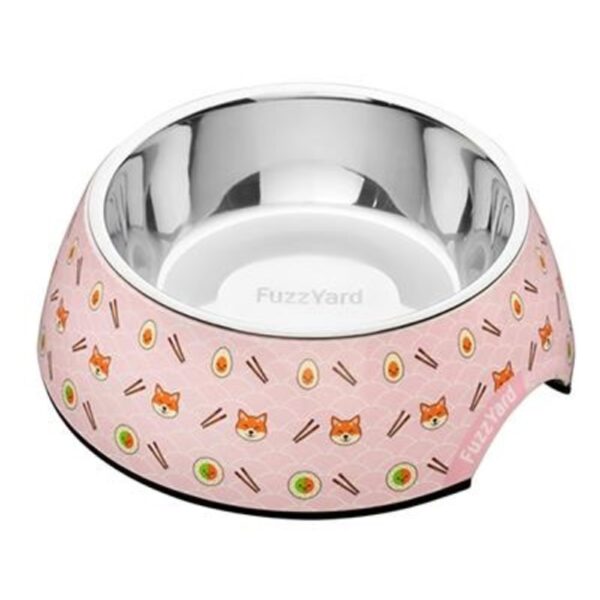 Fuzzyard Sushiba Plato De Acero Inoxidable Para Perros 6.4oz