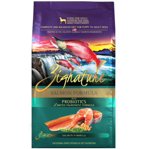 Zignature Salmon Alimento Seco De Salmon Libre De Granos Para Perros 25 Lb