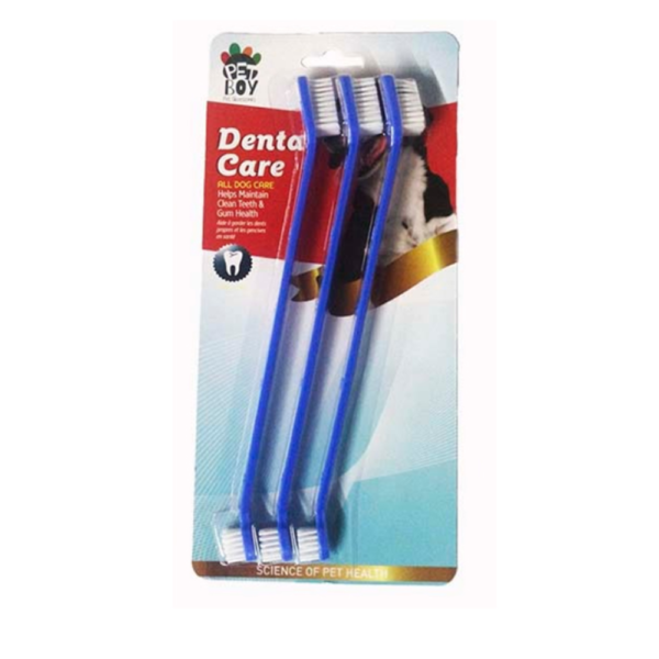 Pet Boy Cepillo De Dientes De Doble Cabezal Para Perros Y Gatos
