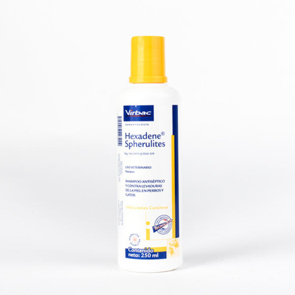 Hexadene Spherulites Shampoo Antiseptico Y Antimicotico Para Perros Y Gatos 250ml
