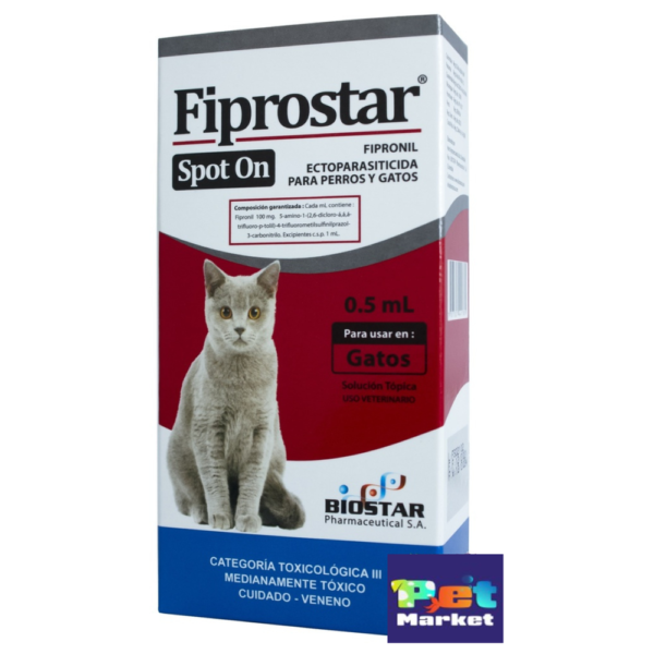 Fiprostar Spot On Gatos Pipeta Ectoparasiticida Para Gatos 0.5ml
