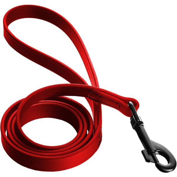 Dogline Correa Rojo Neon Impermeable De Biotano Para Perros 4'