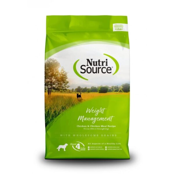 Nutrisource Weight Management Chicken & Chicken Meal Alimento De Pollo Para Perros 5lb/2.2kg
