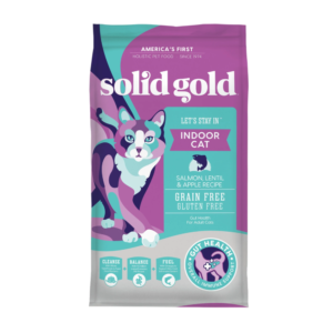 Solid Gold Let’s Stay Indoors Alimento Seco De Salmon, Lentejas Y Manzanas Libre De Granos Para Gatos 12lbs
