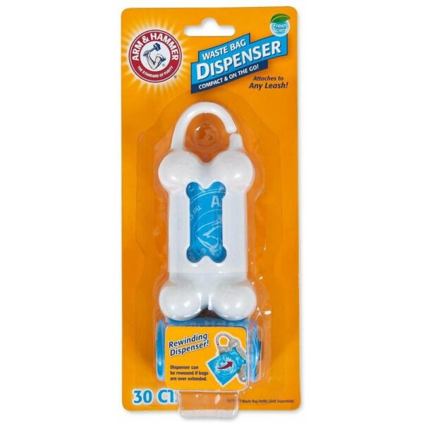 Arm & Hammer Bone Dispensador De Bolsas Blanco Para Recogida De Desechos