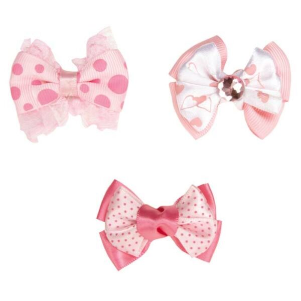 Aria Molly Bow Lazo Estampado De Leopardo Rosado Para Perros