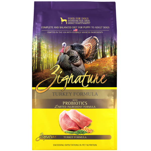 Zignature Turkey Alimento Seco De Pavo Libre De Granos Para Perros 4 Lb