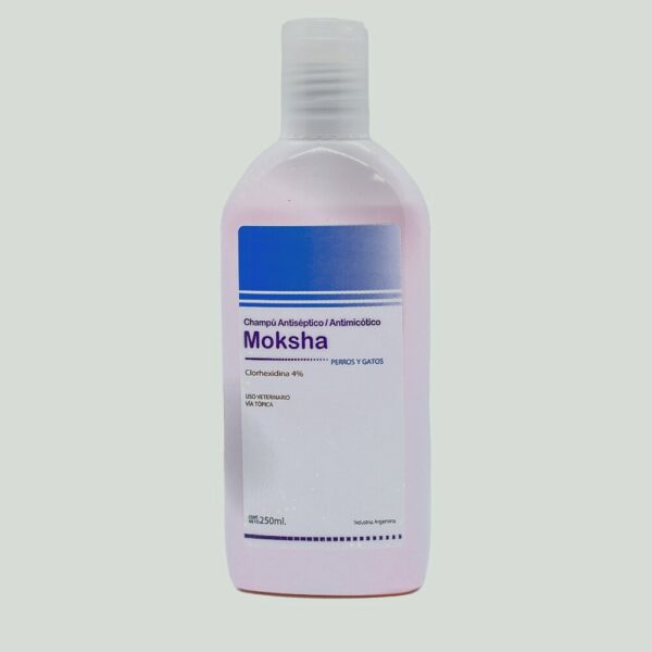 Moksha Shampoo Antiseptico Y Antimicotico Para Perros Y Gatos 8.7oz