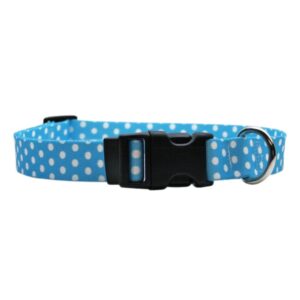 Yellow Dog Design Perfect Polkas Collar Para Perros Azul Mediano