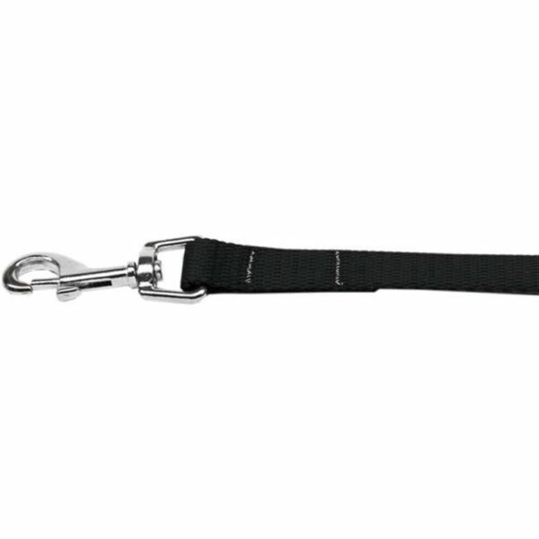 Mirage Correa Negra De Nylon Para Perros 6'