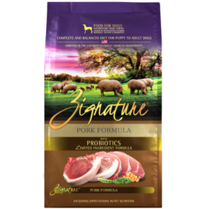 Zignature Pork Alimento Seco De Cerdo Libre De Granos Para Perros 12.5 Lb