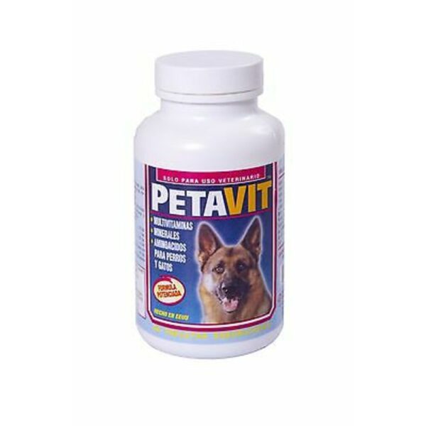Petavit Multivitaminico Minerales Y Aminoacidos Para Perros 60 Tab