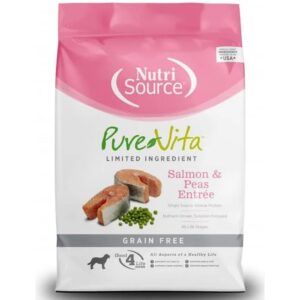 NutriSource Purevita Salmon & Peas Grain Free Alimento Seco De Salmon Para Perros 15lb/6.8kg