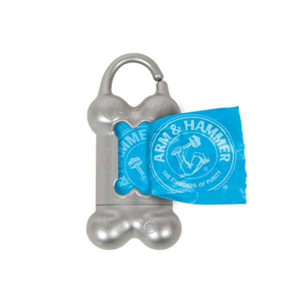 Arm & Hammer Bone Dispensador De Bolsas Gris / Azul Para Recogida De Desechos