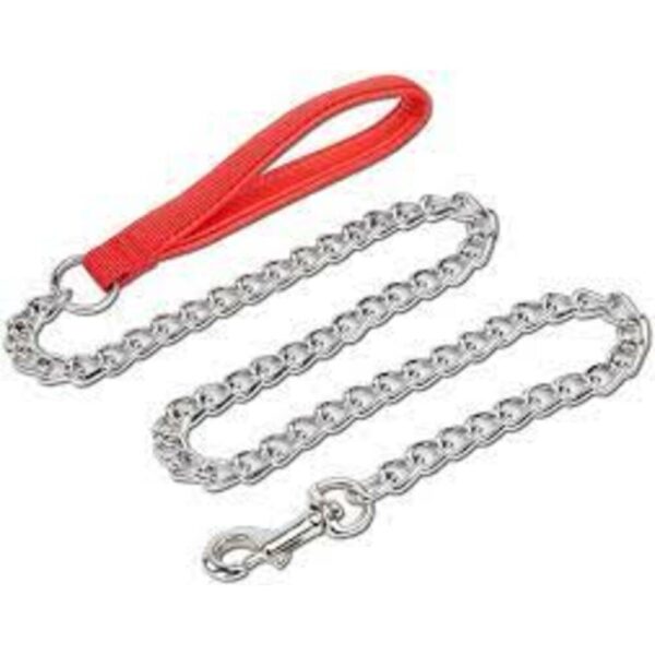 Petboy Cadena De Eslabon Con Nylon Para Perros Roja 0.35cm 9'