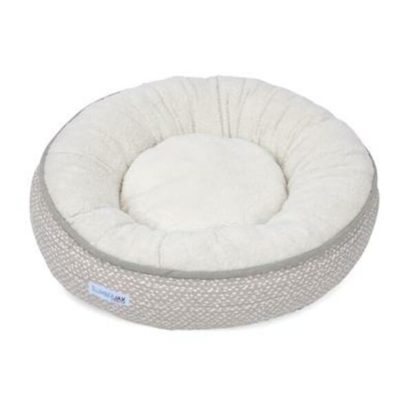 Slumberjax Snuggle Bed Grey Cama Gris Para Perros 22"