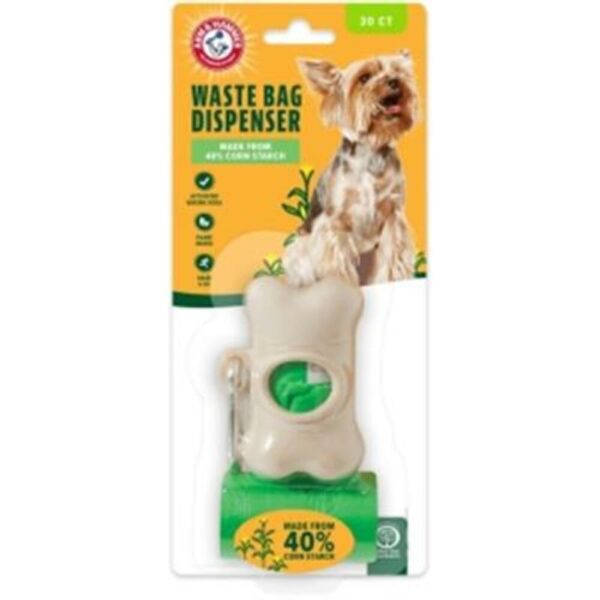 Arm & Hammer Bone Dispensador De Bolsas Crema Para Recogida De Desechos