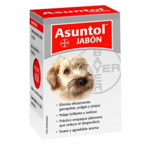 Bayer Asuntol Soap Jabon Antipulgas Y Antigarrapatas Para Perros 100gr