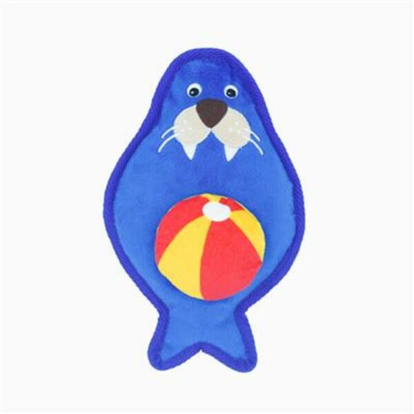 Hugsmart Pet Juguete León Marino Con Pelota Para Perros 8.7"