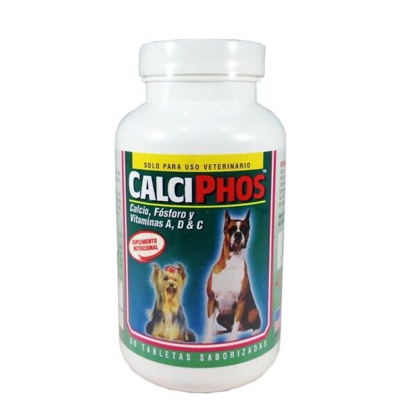 Calciphos Suplemento De Calcio Para Perros 60 Tab