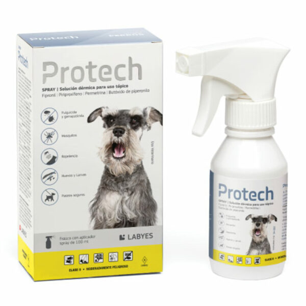 Protech Spray Antiparasitario Externo Y Repelente Para Perros100 ml