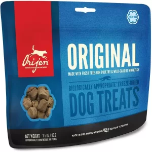 Orijen Original Dog Treats Golosinas Para Perros 100% Carne Y Sin Granos 1.50oz