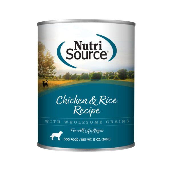 Nutrisource Chicken & Rice Alimento Humedo De Pollo Para Perros 13oz