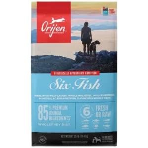 Orijen Six Fish Alimento sin Granos para Perros de Pescados 25lb/11.4kg