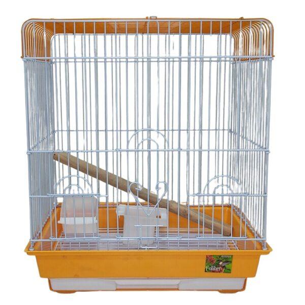 Colibri Jaula Naranja Para Aves 47x36x52cm
