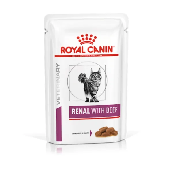 Royal Canin Renal With Beef Feline Alimento Húmedo para gatos Sobre 85g