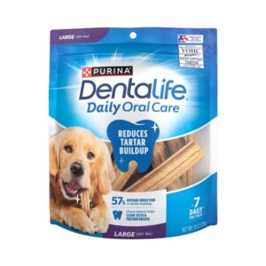 Purina Dentalife Large Dog Treat Golosinas para el Cuidado Dental 7.8oz