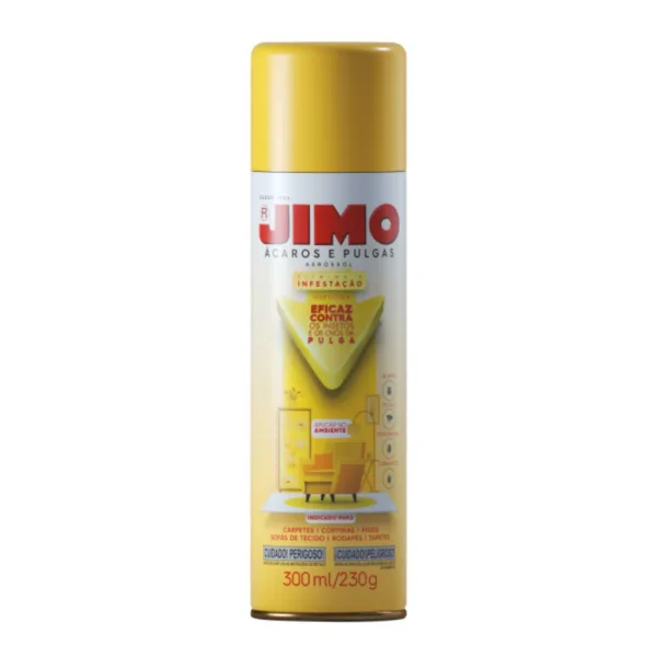 Jimo Acaros Pulgas Aerosol Inseticida para el Control de Acaros Pulgas y Garrapatas 300ml