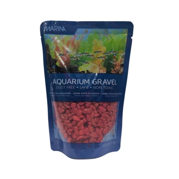 Marina Grava Roja Para Peceras 1lb