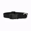 Mirage Collar Negro Pequeño De Nylon Para Perros 10"