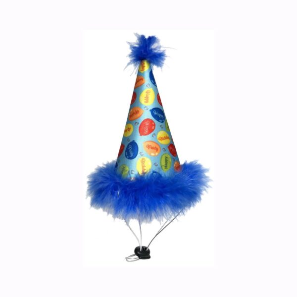 Huxley & Kent Gorro Fiesta De Cumpleaños Globos Azul Para Perros 5"