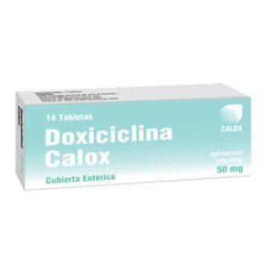 Doxiciclina Calox 50mg Anatibiotico De Amplio Espectro A Base De Doxiciclina 14 Tabletas