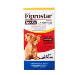 Fiprostar Spot On 2-10kg/4.2-22lb Pipeta Ectoparasiticida Para Perros 0.67ml