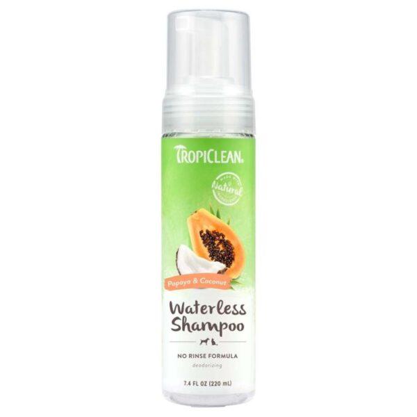 Tropiclean Shampoo Seco de Papaya y Coco para Perros y Gatos 7.4oz