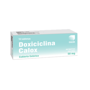 Doxiciclina Calox 50mg Anatibiotico De Amplio Espectro A Base De Doxiciclina 10 Tabletas
