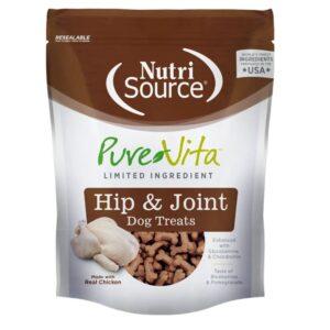 Nutrisource PureVita Hip & Joint Chicken Treats Golosinas para el apoyo de articular para Perros 6oz/170g