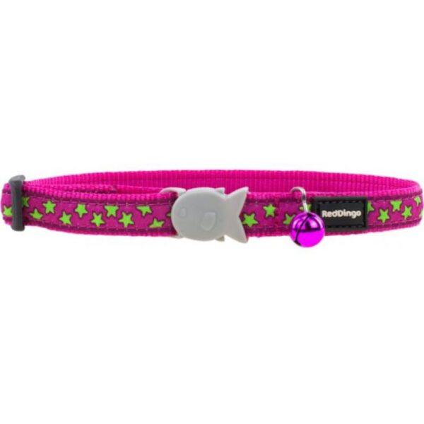 Red Dingo Ribbon Star Collar Fucsia para Gatos