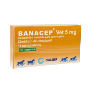 Banacep 5mg Tratamiento de la Insuficiencia Cardiaca en Perros e Insuficiencia Renal Crónica en Gato 14 tab