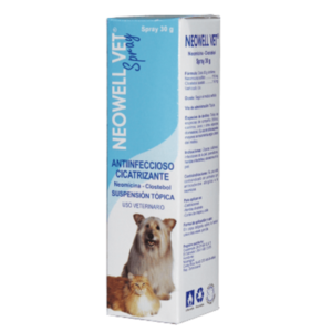 Neowell Vet Spray Anticeptico y Cicatrizante para Perros y Gatos 30 GR