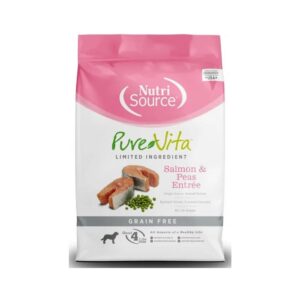 NutriSource Purevita Salmon & Peas Grain Free Alimento Seco De Salmon Para Perros 5lb/2.2kg