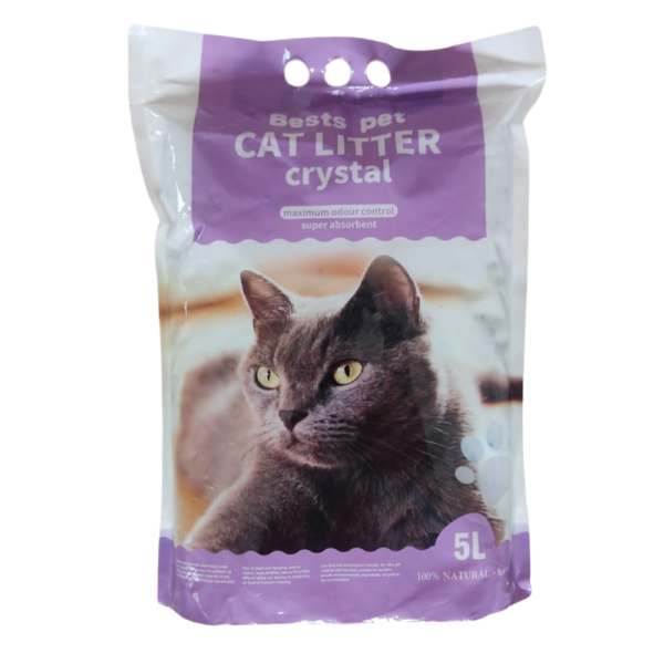 Bests Pets Crystal Unscented Arena de Silica sin Fragancia para Gatos 5lbs/2.2kg