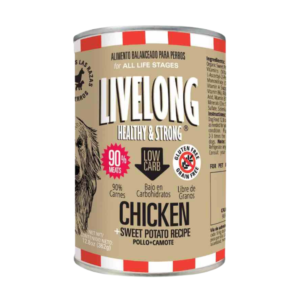 Livelong Healthy & Strong Chicken Alimento Humedo de Pollo para Perros 12.8oz