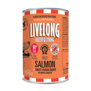 Livelong Healthy & Strong Salmon Alimento Humedo de Salmon para Perros 12.8oz